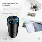 Ozone ionizer air purifiers cleaner 1800mAh battery negative ions generators F-C3 Car air purifier