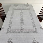 Wedding Decoration Table China Custom Hollow Embroidery Lace Wrinkle Free Wedding Decoration Table Cloth