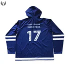 Hoodie Jersey Jersey Hockey Custom Design Wholesale Sublimated Ice Hockey Hoodie Jersey