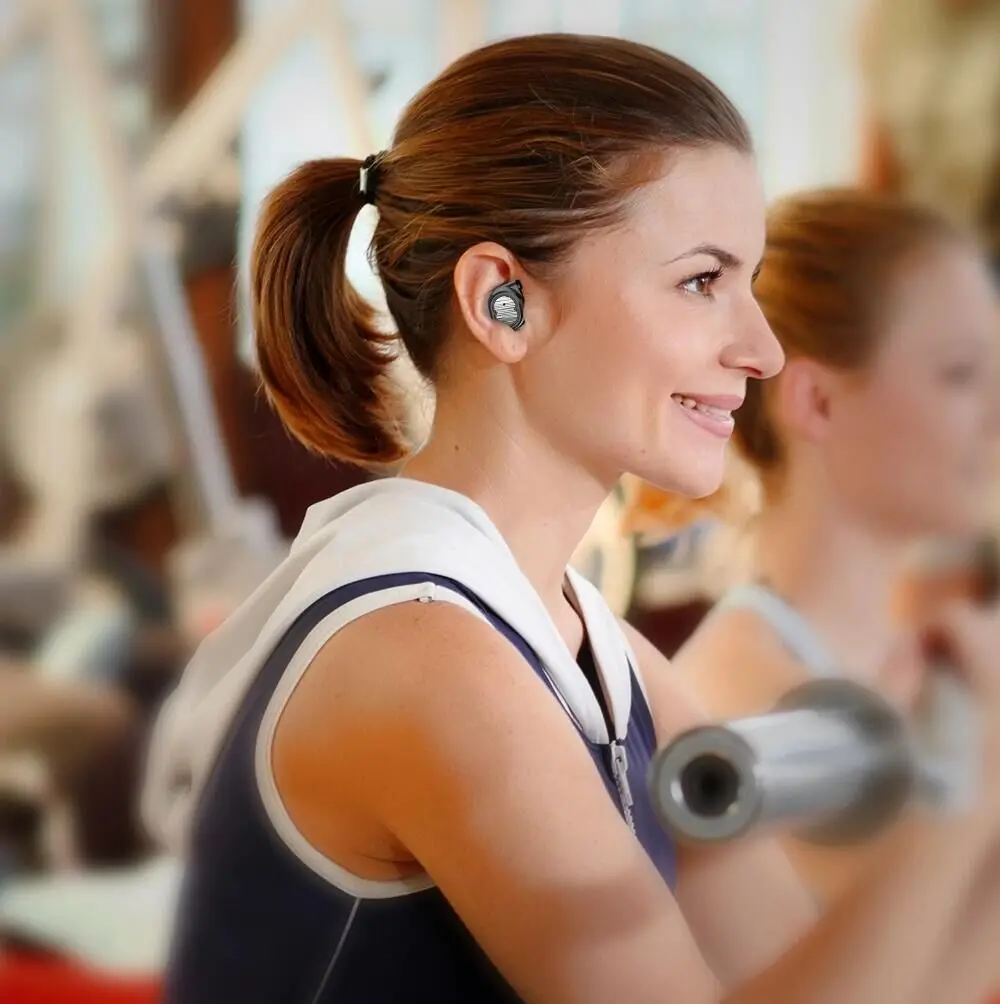 2019 hot selling TWS-X6 noise cancelling single earphone touching control wireless earbud with charging case - ANKUX.COM