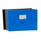 Logo Plastic Storage Document Clip Portable Case Folder A3 Size File Box
