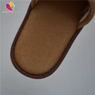 Terry Slippers Slipper Hotel Terry Slipper Brown Terry Towel Close Toe With Sponge Disposable Slippers For Hotels