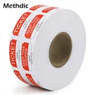 Methdic Best Quality Coupon Raffle Ticket Roll Paper Party Ticket Printing