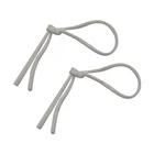 Factory production stretchy nylon 3mm white hanging band ear tie rope round elastic earloop string cord