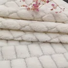 Modern design embossed knit coral fleece fabric