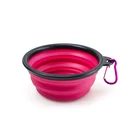 colorful collapsible dog food bowl factory wholesale portable silicone foldable dog bowl