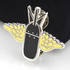 Zinc alloy wholesale cheap custom cast cartoon hard enamel angel wings dragonfly feather lapel pin