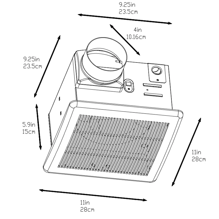 Exhaust Fan, BPT16-14E-I, 90CFM - detail 4