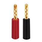 HIFI Speaker toothed plug 4mm male banana plug
