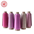 Hot Sale Pink Colors Mamilon Metallic Fibre Silk Thread Ms Type Yarn For Machine Embroidery