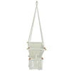 Hanging wooden stand cotton rope weaving folding baby basket swing baby swing