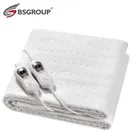 Polyester stamp welding CE GS approve electric heating pads bed sheet for bed