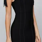 Clothes 1 Women's Dresses China Wholesale Trendy Ladies Clothes High End 1 Shoulder Ruffle Long Tight Dress Women