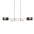 New design led ceiling light fixture glass pendant light amber chandelier
