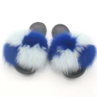 Slippers Animal PVC Flat Slippers Colorful Plush Fluffy Animal Fur Flip Flop For Children