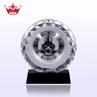 Beautiful Shape Wedding Favor Crystal Ball Clock Crystal For Guest Giveaway Souvenirs