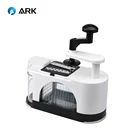 New design 2 in 1 function Vegetable spiralizer and potato chopper with 5 blades for Fruits and Vegetables