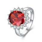 Silver 925 cubic zirconia handmade trendy jewelry cz diamond stone sterling silver rings for woman