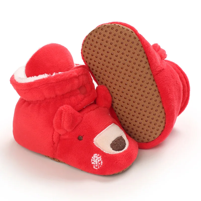 Winter New arrival high quality cute cartoon warm boots add plush baby walking boots for boys and girls details