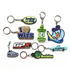 China supplier craft silicon keychain molds custom logo rubber brand soft pvc Key chain