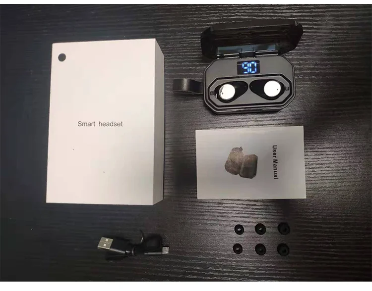 touch control sport stereo cordless earbuds bluetooth chip