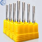 Two straight flutes tungsten carbide end mills woodworking hand plywood cutting tools