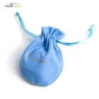 Drawstring Recycled Jewelry Microfiber Suede Pouch Bag For Gift Ring Earring Necklace Watch Packaging