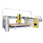 OMC 5 axis quartz granite marble stone CNC milling cutting bridge saw machine