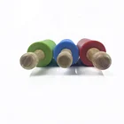 food grade kitchen utensil baking tool silicone rolling pin with wood hand and Non-stick Surface