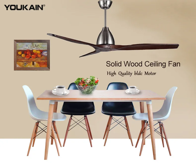 26w remote control 3 wood decorative fan wooden modern ceiling fan