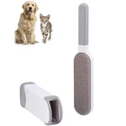Stocked Dog Pet Brush Remove Double-Sided Dog Fur Lint Pet Hair Remover Brush with Self-Cleaning Base