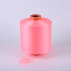 Cheap price fancy eco-friednly filament dty 100% recycle polyester sewing spun yarn