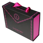 Custom Logo Clothing Swimwear Dress Pants Wigs Hair Extensions Packaging Box With Ribbon Handle