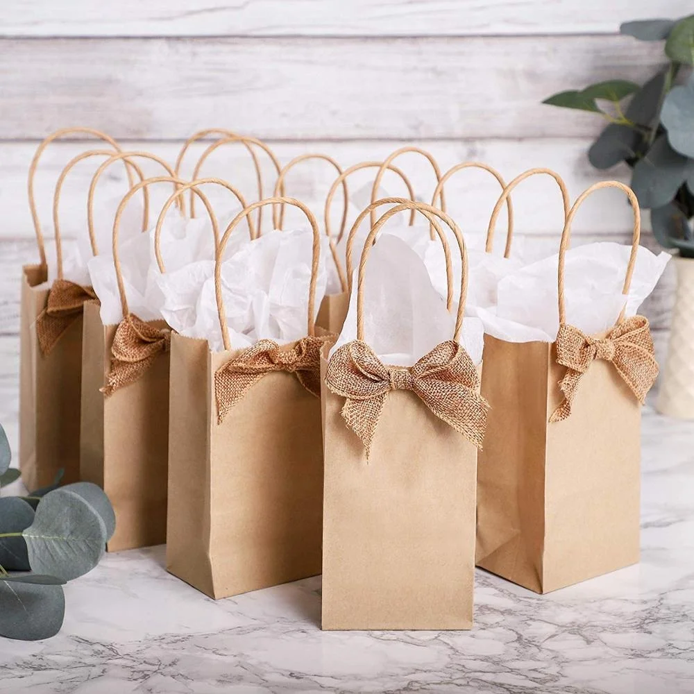 Mini Brown Kraft Paper Gift Bags - Buy 