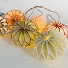 for Christmas String Paper Ball Lights Christmas Decoration LED Lights Paper Ball Battery Operated String Lights