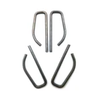 Custom v shape small flat spring stainless steel metal button clip