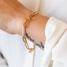 Trendy jewelry women bracelet , popular summer season trending chain bracelet cuban link