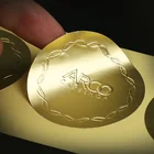 3d Sticker Custom Embossed 3D Logo Name Shaped Gold Foil Sticker For Packaging