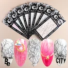 Silk Nail Stickers NEW Gold Silver Mesh Silk Foil Nail Art Stickers