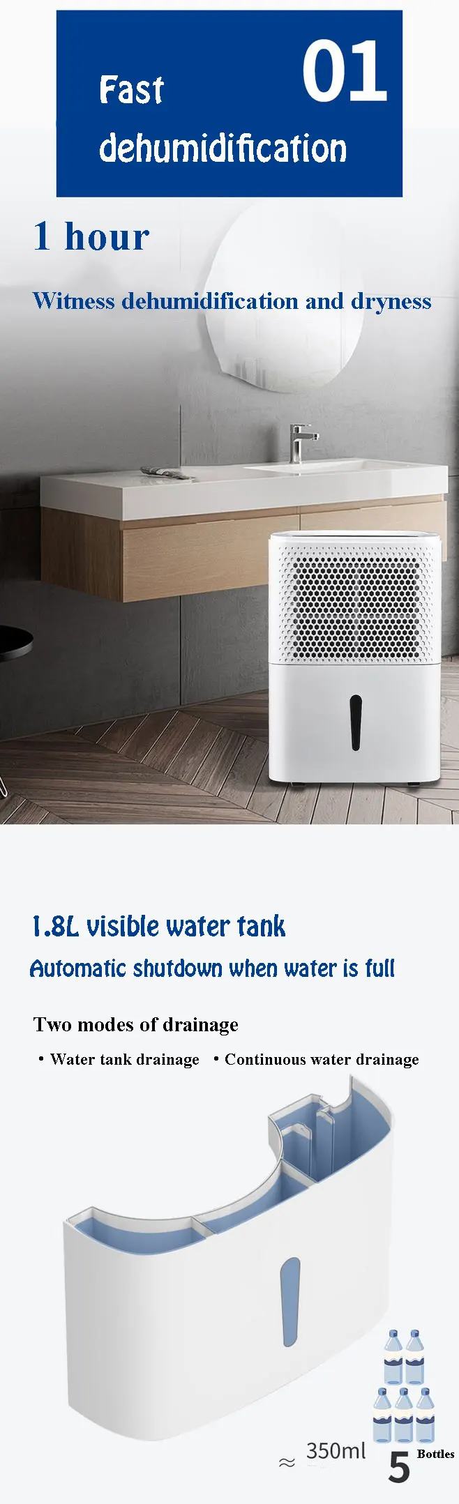 Use Cloth Drying Dehumidifier, 20L, 220V, 240V, 50Hz - detail 4