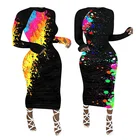 Cocktail Dress Manufactory Direct Brand Long Sleeve Skinny Cocktail Sexy Ladies Dress