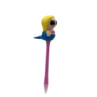 Advertising Promotional Novelty Stationery Cute Cartoon Plastic Big Glitter Eyes Mermaid Pen