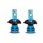 KOOMTOOM High Brightness White Color Bulb 6v-24v 5000k 6000k Auto Light LED H4 C6