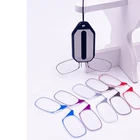 Trendy Easy Carry mini folding high quality thin optics eyewear pocket reading glasses nose clip reading glasses