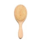wood comb making detangling hair brush wood round brush hair dryer