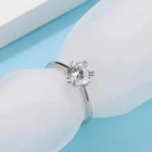 Ring Rings Classic Design Engagement Ring Snowflake 1carat White Moissanite 18K Gold Ring