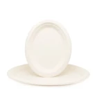 Plate Disposable Compostable Convenience Oval Plate Eco Disposable Degradable Sugarcane Pulp Tableware