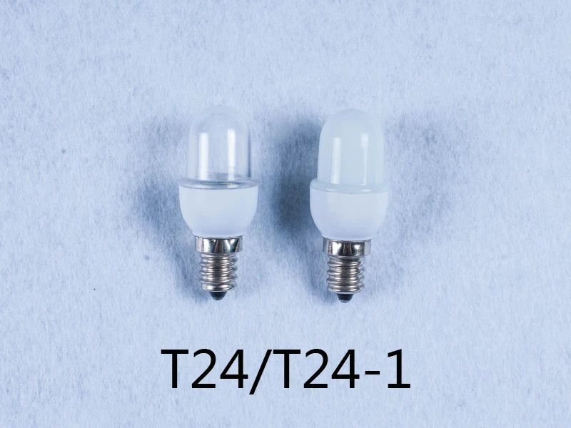 OEM T22 F22 T24 110V 240V 1w E12 E14 led light bulb for candle light and night light wall lamp