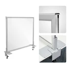 Acrylic Custom Assembled Clear Eco-Friendly Acrylic Sneezing Guard/ With Aluminium Frame