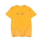Factory wholesale comfortable solid color loose fit summer wear custom cotton t shirt women